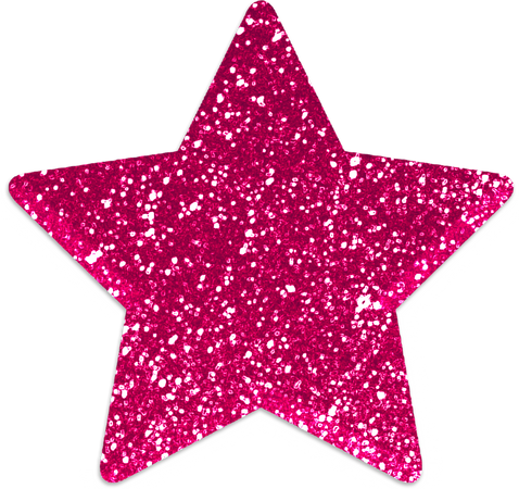 Pink Glitter Star