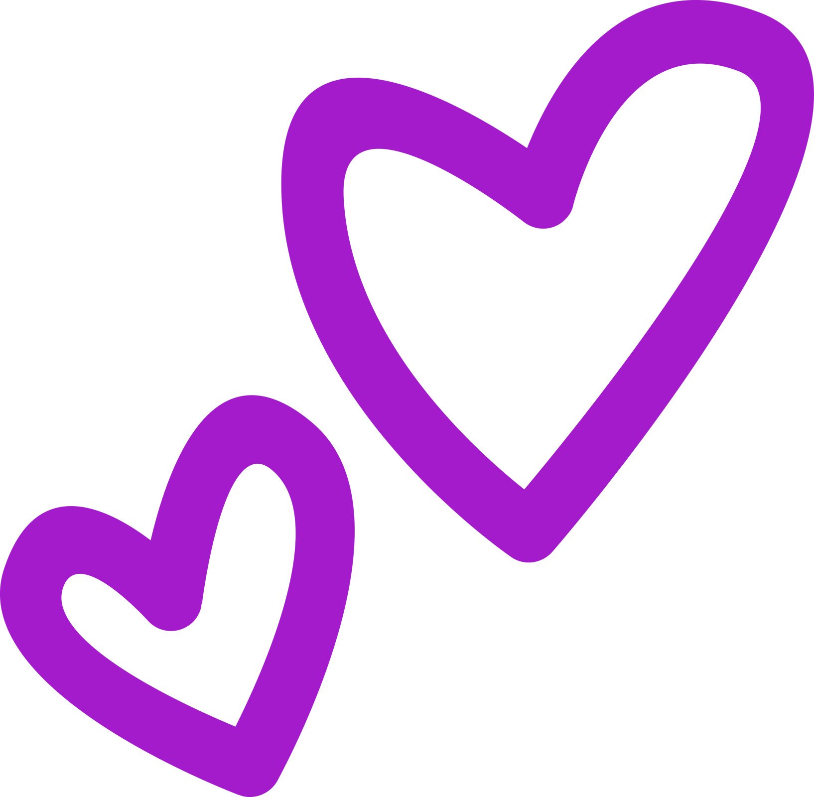 Cute simple aesthetic doodle purple heart