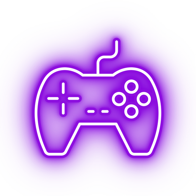 Neon purple controller icon